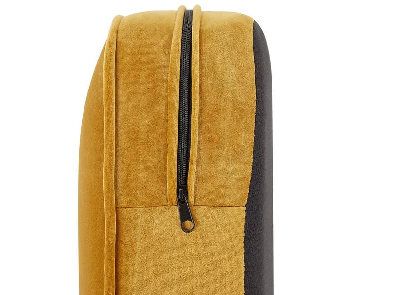 Fotel welurowy żółty CHESTERFIELD zdjęcie 7