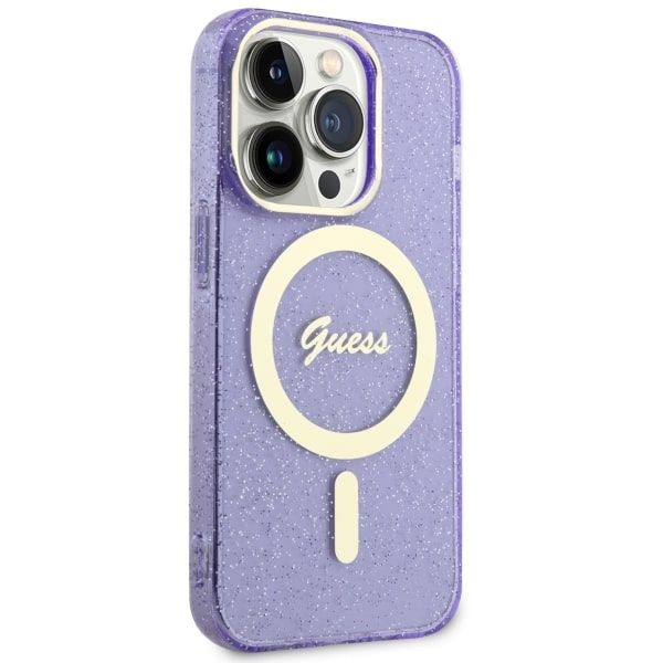 Etui Guess do iPhone 14 Pro Max, Fioletowy, MagSafe zdjęcie 4
