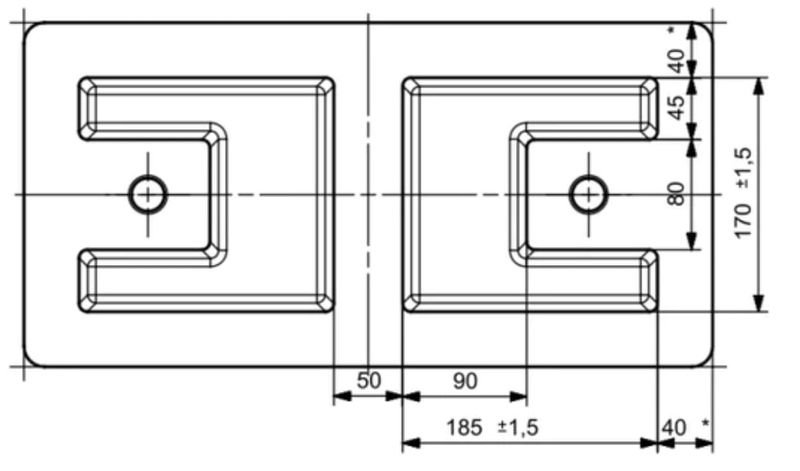 Odboje gumowe do ramp przeładunkowych 50cm OR-532U zdjęcie 4