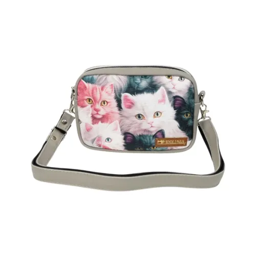 Mini torebka box prostokątny z ekoskóry z motywem kotów na Arena.pl