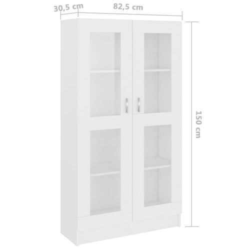 Witryna biała 82x30x150cm VidaXL na Arena.pl