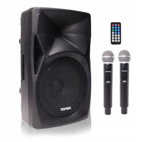 Przenośny Mobilny Głośnik TONSIL ZP 15 + 2 mikrofony bezprzewodowe UHF na Arena.pl