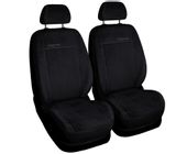 Pokrowce z alcantary przód PRESTIGE 1+1 Czarne do OPEL CORSA A B C D E
