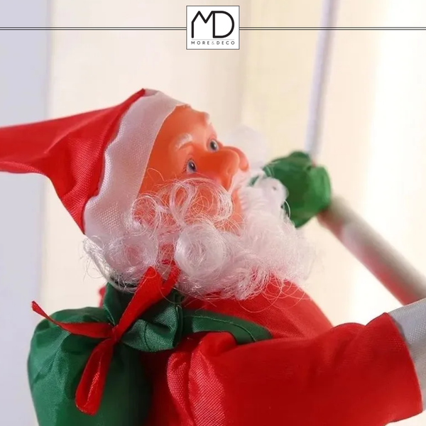 Mikołaj na drabinie LED multikolor MORE&DECO zdjęcie 5
