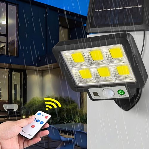 LAMPA SOLARNA LED DO OGRODU GARAŻU Z CZUJNIKIEM ZMIERZCHU RUCHU + na Arena.pl