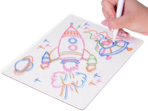 TWÓRCZE RYSOWANIE MAGICZNA TABLICA AKCESORIA na Arena.pl