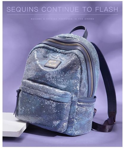 Błyszczący niebieski plecak na Arena.pl