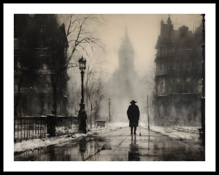 Plakat 65x50cm Mgła nad Londynem zdjęcie 3
