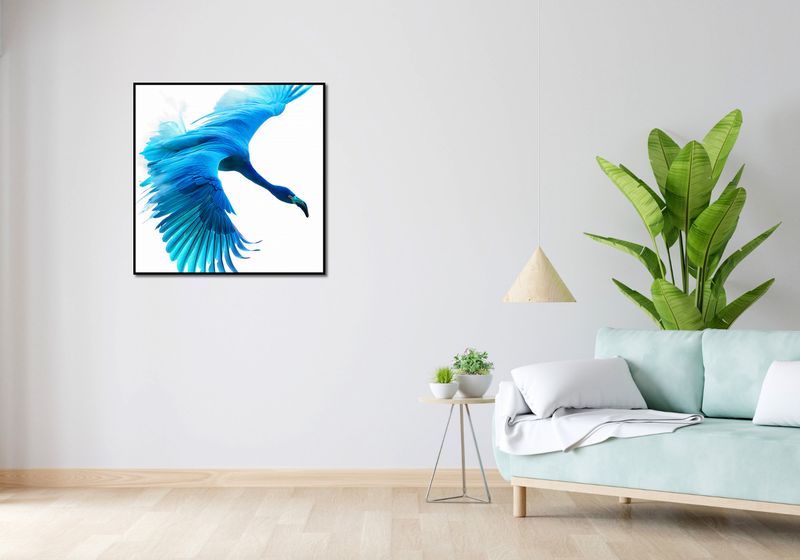 Plakat 80x80cm Błękitny Lot zdjęcie 4