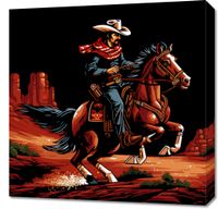 Obraz 60x60cm Galop przez Prerię