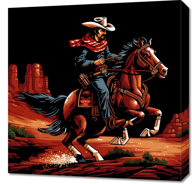 Obraz 60x60cm Galop przez Prerię zdjęcie 1