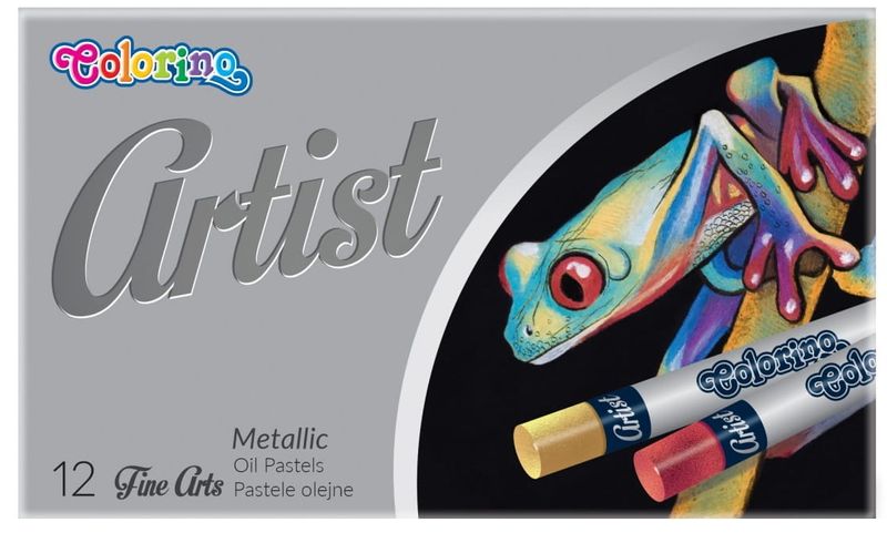 PASTELE OLEJNE 12 KOL METALLIC COLORINO zdjęcie 1