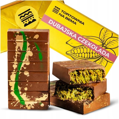 Czekolada Dubajska z Pistacjami Dubai Kadayif Oryginalna Viral PREZENT na Arena.pl