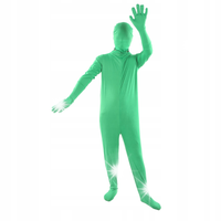 NIEWIDZIALNY STRÓJ ZIELONY GREEN SCREEN PRZEBRAN
