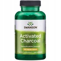 SWANSON WĘGIEL AKTYWOWANY 260mg Charcoal AKTYWNY