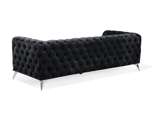 Sofa Welurowa Czarna Sotra na Arena.pl
