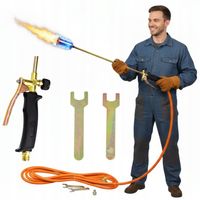 PALNIK GAZOWY DEKARSKI DO opalania Wypalania Chwastów 85CM DYSZA 60MM WĄŻ 5