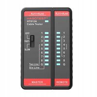 Habotest Tester Kabli Przewodów Sieciowych RJ45 RJ11 Miernik Do Sieci LAN