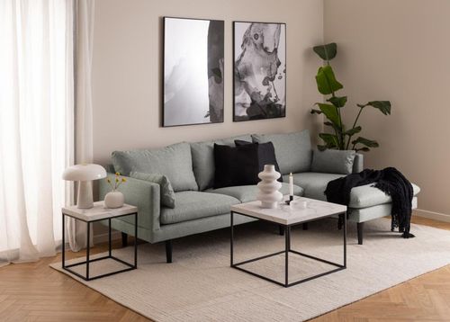 Stolik Barossa 60x60cm biały marmur na Arena.pl