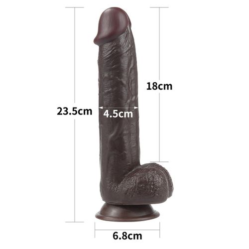 9.0'' sliding skin dual layer dong - black na Arena.pl