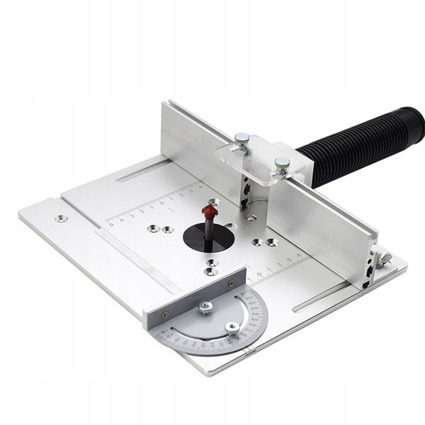 ALUMINIOWA PŁYTA DO STOŁU FREZARKI Z PROWADNICĄ UKOŚNĄ I PŁOTEM PRZESUWANYM zdjęcie 2