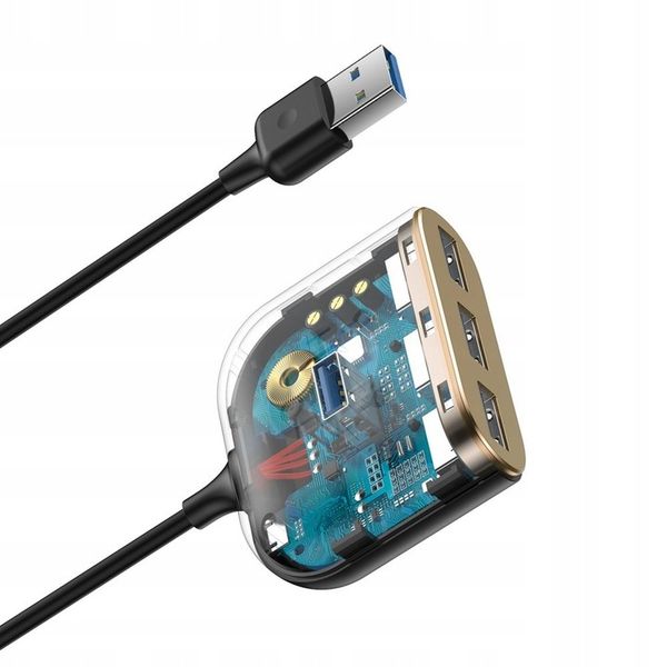 BASEUS 4W1 USB HUB ADAPTER PRZEJŚCIÓWKA KABEL 1M DO LAPTOPA PC zdjęcie 13
