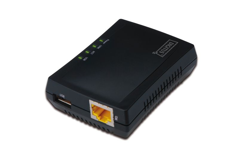 Digitus | Multifunction USB Network Server | DN-13020 | Black zdjęcie 1