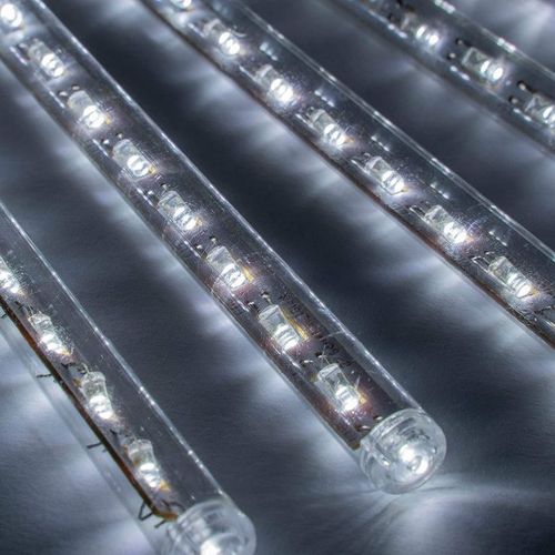 Lampki choinkowe z efektem wodospadu - zimna biel na Arena.pl