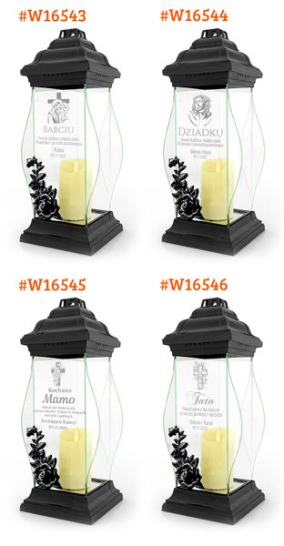 ZNICZ XXL z GRAWEREM na GRÓB CMENTARZ zdjęcie 2