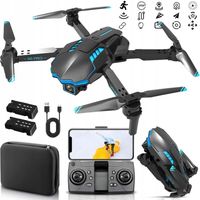DRON WIFI Z KAMERĄ ZABAWKA DWIE KAMERY 1080P BEZSZCZOTKOWE SILNIKI SKŁADANY