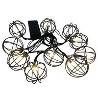 Girlanda ze światełkami do sypialni czarna 10 LED 2,1m ciepła