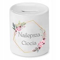 Skarbonka Prezent Dla Cioci Najlepsza Ciocia Z Nadrukiem Ze Zdjęciem