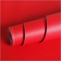 Tapeta Samoprzylepna Winylowa Wodoodporna Czerwona 40x200 Do Mebli Ścian