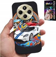 ETUI DO XIAOMI REDMI 14C 4G - SPORTOWE SAMOCHODY, WYŚCIGI CASE + SZKŁO