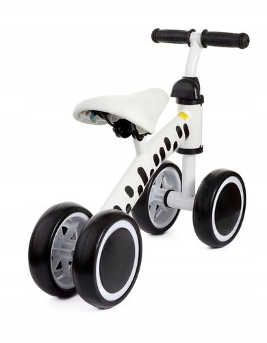 Biały rowerek jeździk pchacz dla dzieci Zebra. Pierwszy rowerek od 1 roku na Arena.pl