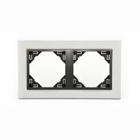 Efapel metallo ramka 2-krotna aluminium grafit 90920 tus