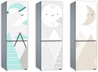 Mata magnetyczna magnes ozdobny tapeta na lodówkę 210x61 cm GÓRY KSIĘŻYC