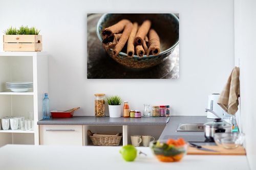 Deco Panel, Laski cynamonu w misce 90x60 na Arena.pl