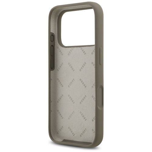 Etui Guess Silicone Big 4G Script do iPhone 17 Pro brązowy na Arena.pl