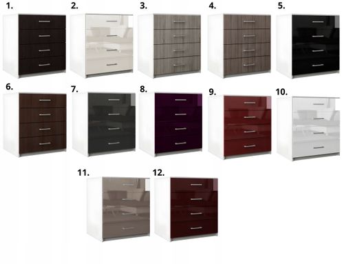 Komoda Do Salonu Na Ubrania 4 Szuflady Lana Dąb Sonoma Tabac na Arena.pl