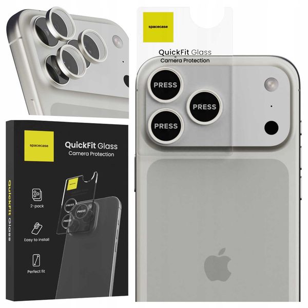 Spacecase Quickfit Camera Iphone 17 Pro / 17 Pro Max Silver zdjęcie 9