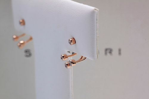 Emaga Złote kolczyki KRD2003 - Diament na Arena.pl