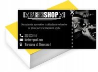 Wizytówki firmowe reklamowe 200szt BARBER SHOP gotowe projekty w cenie