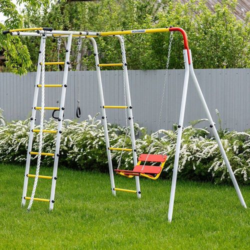 plac zabaw do ogrodu Leśna Polanka basic - żółty na Arena.pl