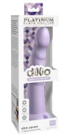 dillio platinum slim seven 19,7 cm fioletowy - model z rowkami i mocną bazą