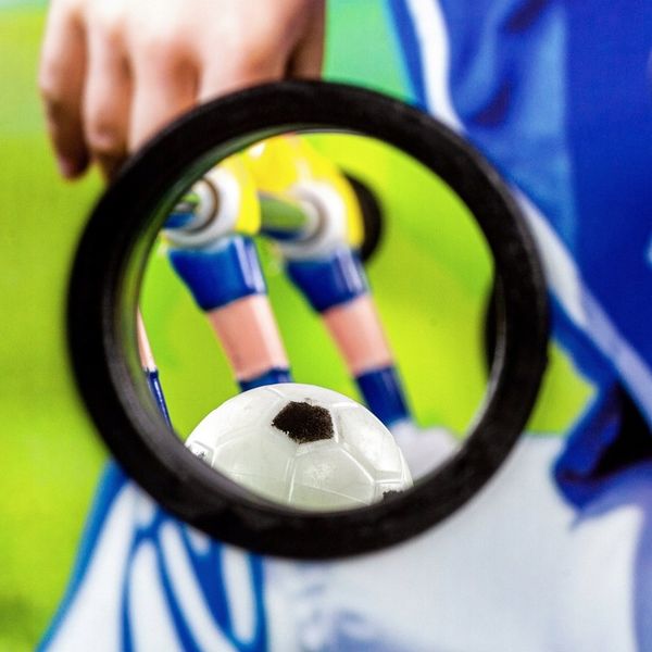 KOLOROWA MINI GRA PIŁKARZYKI STÓŁ PIŁKARSKI zdjęcie 11