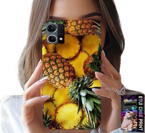 ETUI DO OPPO RENO7 4G - ANANAS OWOCOWY CASE OBUDOWA + SZKŁO na Arena.pl