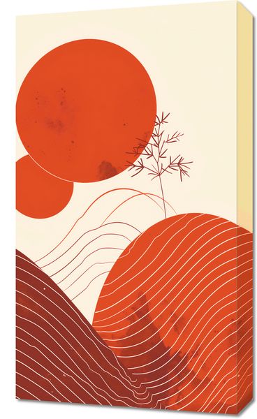 Obraz 40x70cm Ciepło Czerwieni zdjęcie 1