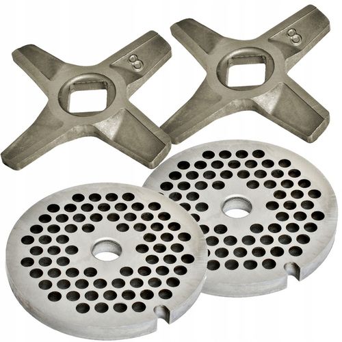 2xZestaw Nożyk dwustronny+Sitko 8 x 4 do maszynki do mięsa Zelmer na Arena.pl