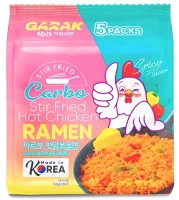 Danie instant makaron Stir Fry Ramen Carbonara Hot Chicken 5x145g - Garak